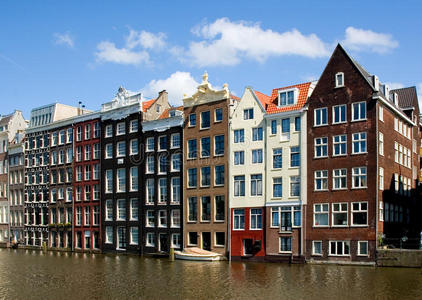 阿姆斯特丹房屋的正面