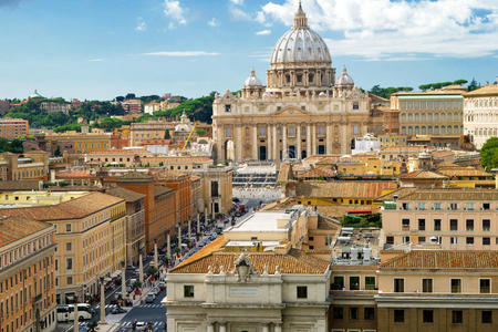 罗马城市景观，圣彼得大教堂