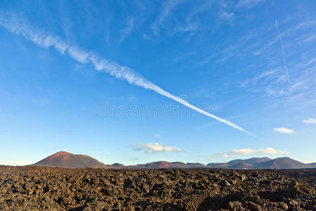 timanfaya国家公园的火山