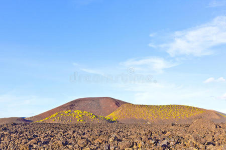 timanfaya国家公园的火山