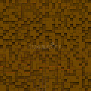 立方体的棕色抽象图像