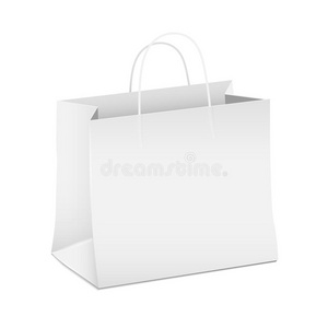 白色购物纸袋