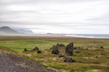 冰岛snaefellsnes火山岩