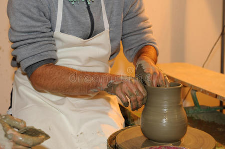 制作陶器图片