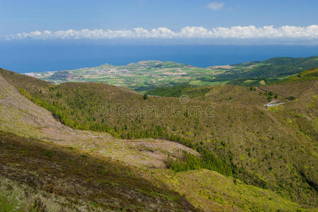 亚速尔群岛的山景