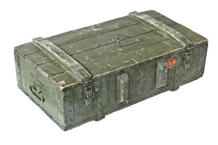 木板箱老式弹药箱照片