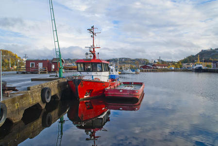 海事 驳船 挪威 商业 古老的 缆索 西波 港口 行业 飞行员