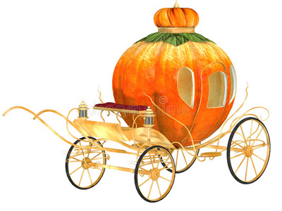 灰姑娘童话南瓜马车照片