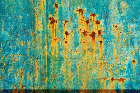 锈条纹涂有锈痕的金属表面照片