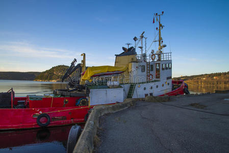 港口 挪威 货运 行业 哈伯尔 商品 码头 海的 欧洲 金属