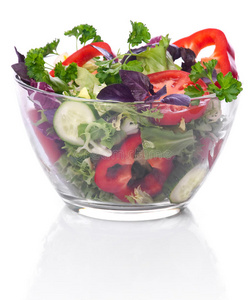 沙拉用蔬菜玻璃碗