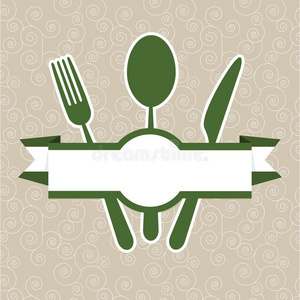 绿色复古餐厅菜单封面