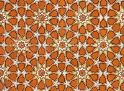 橙色伊斯兰阿拉伯图案