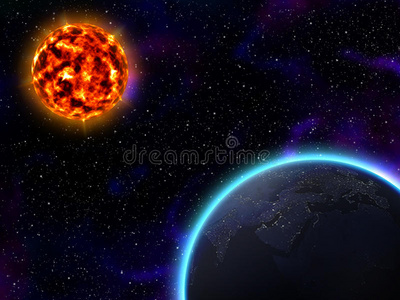 太阳和地球