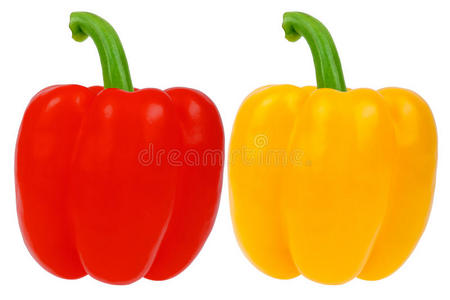 黄辣椒和红辣椒