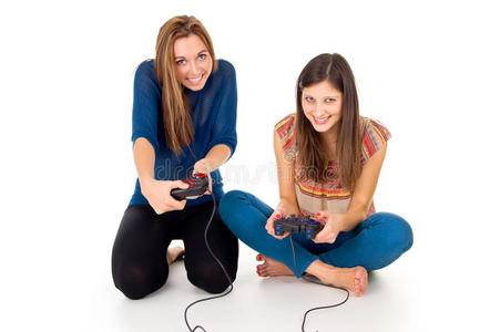 女友玩电子游戏