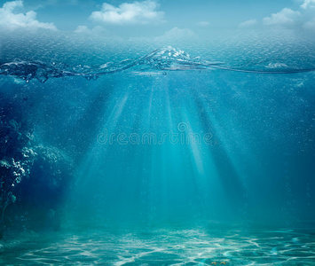 抽象海背景图片 抽象海背景素材 抽象海背景插画 摄图新视界
