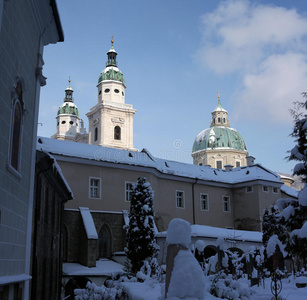 奥地利萨尔茨堡墓地大教堂