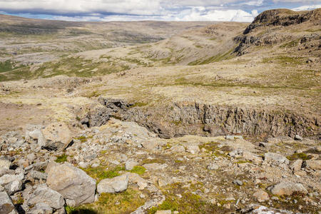 欧洲 斯堪的纳维亚 天空 冰岛 小山 岩石 冒险 徒步旅行