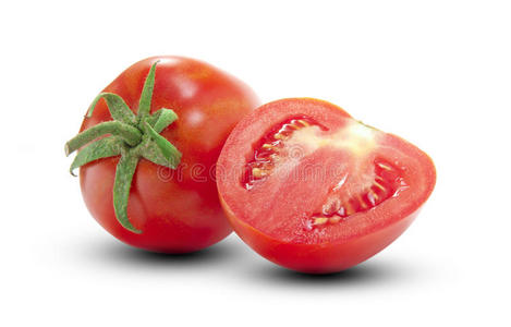 货店番茄和半个照片