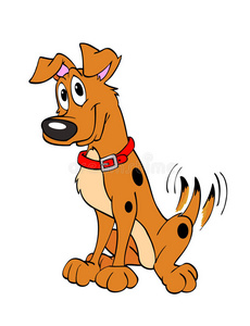 小狗的狗尾巴快乐狗摇尾巴照片