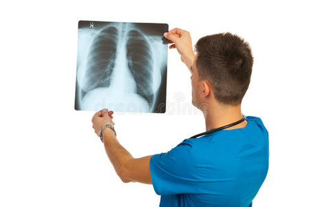 放射科医生检查x光片用 x 射线的女性放射科医生孩子和放射科医生在一