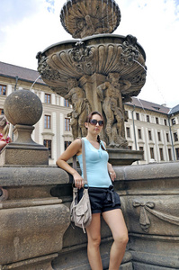 布拉格市游客