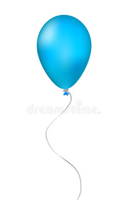 蓝色充气气球