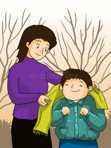 妈妈照顾孩子,孩子和妈妈照片