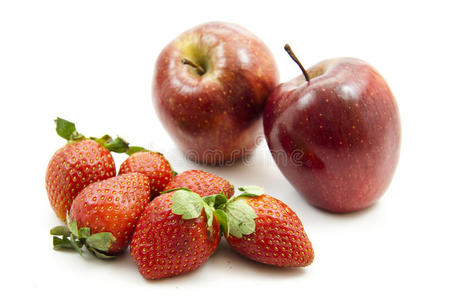 红苹果和草莓