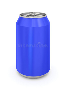 蓝色铝罐