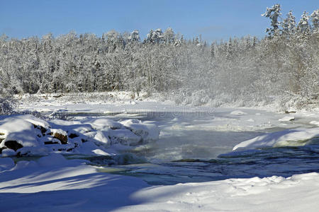 冬季的大叉河