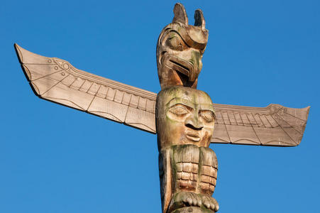 瓦卡斯酋长图腾柱图片