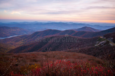 蓝岭山景