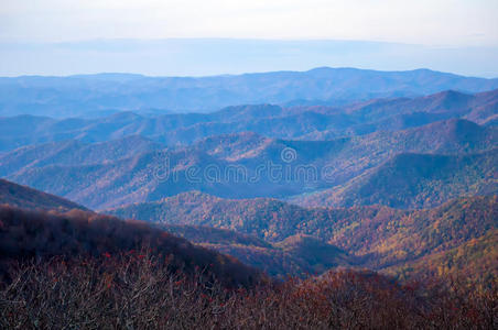 蓝岭山景