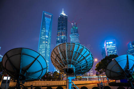 现代城市夜景