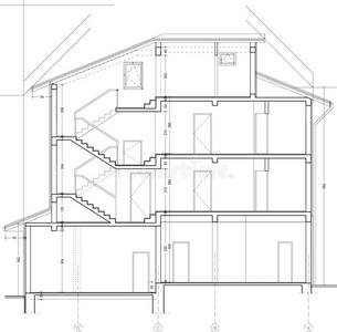 建筑剖面图图片