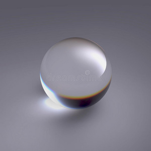 透明水晶水晶球透明玻璃球照片