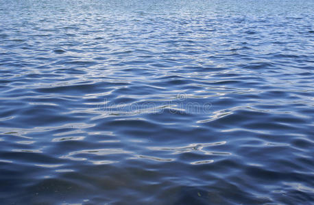 湖水中的波浪照片