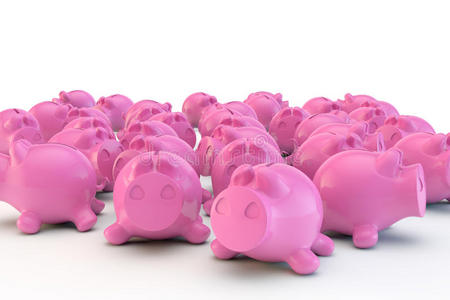 粉红猪存钱罐