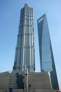 上海环球金融中心和金茂大厦图片