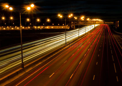 高速公路照片夜景图片