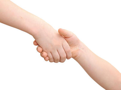 两个小朋友握手的图片图片