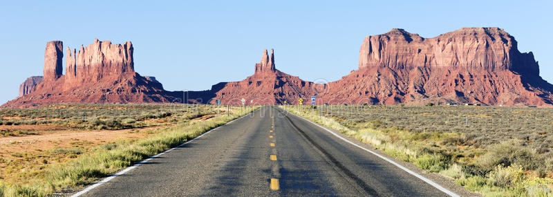 纪念碑谷道路全景图