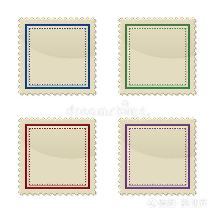 一套方形邮票插画-正版商用图片0mj3r0-摄图新视界