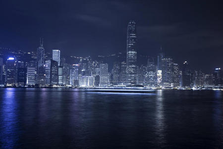 香港市区的摩天大楼