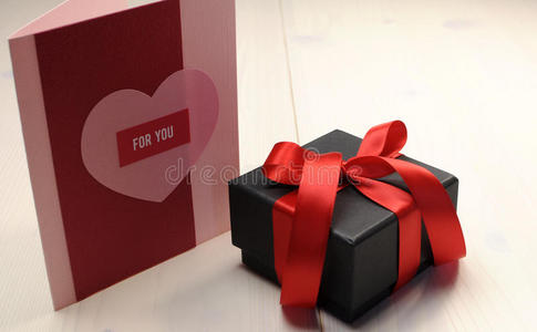 爱的主题礼品卡，给你，黑盒礼品