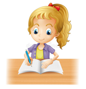 书桌上写字图片-书桌上写字素材-书桌上写字插画-摄图新视界