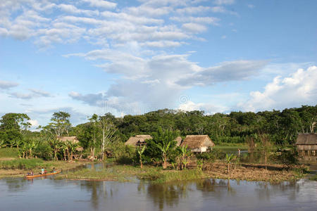 亚马逊土著村落