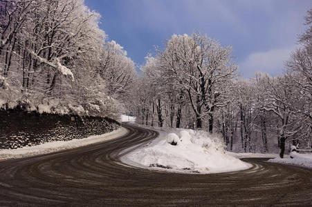 多雪的街道